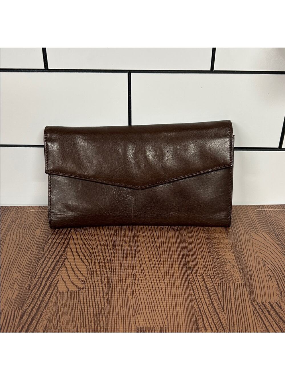 Wilsons Leather Brown Wallet Vintage Soft